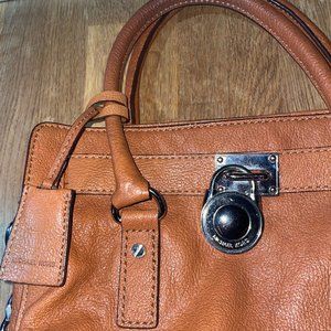 Michael Kors - Hamilton Handbag Satchel - 12 Inches Wide - Tan - Great Condition